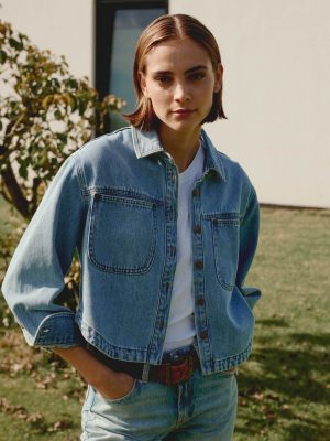 Bevvie Woven Denim Jacket