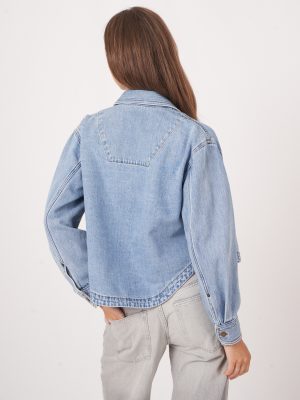 Bevvie Woven Denim Jacket - Image 10