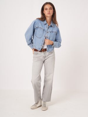 Bevvie Woven Denim Jacket - Image 11