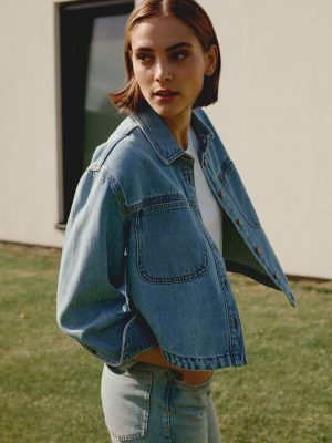 Bevvie Woven Denim Jacket - Image 9