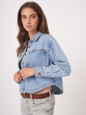 Bevvie Woven Denim Jacket - Image 4