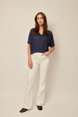 Piper Knit Top in CURRENT - Image 2