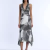 Crissy Printed Cowl Halter Dress - Image 7