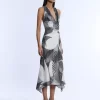 Crissy Printed Cowl Halter Dress - Image 6