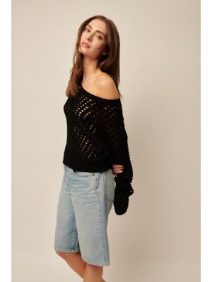 Evie Sweater in caviar - coming soon - Image 2