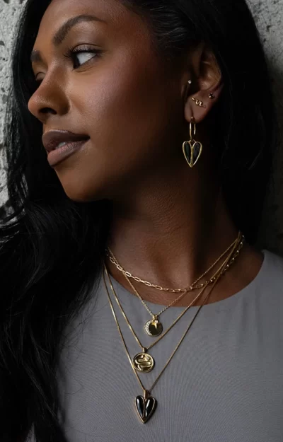 Monroe Necklace in Black Gold - Image 2