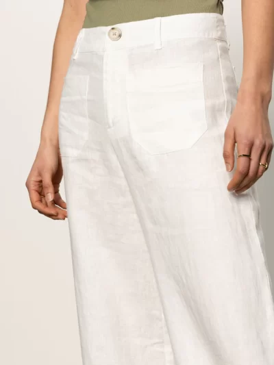 Christy Wide Leg Pant in white - Image 3