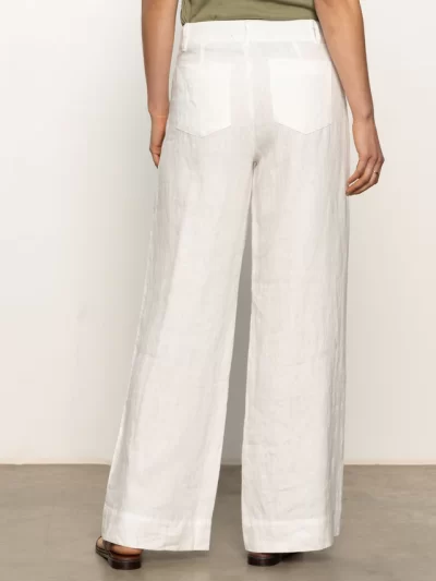 Christy Wide Leg Pant in white - Image 6