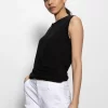 Diane Draped Tank in black - Image 3