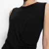 Diane Draped Tank in black - Image 2