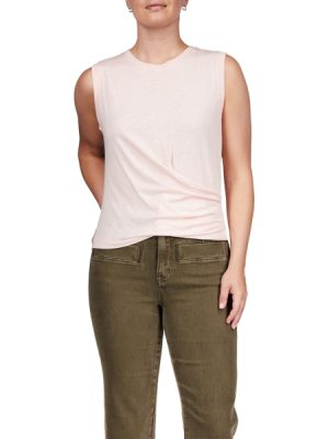 Diane Draped Tank in earth pink - coming spring'25