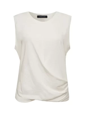 Diane Draped Tank in white - coming spring'25 - Image 2