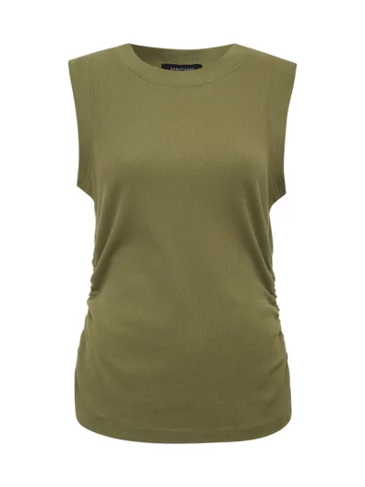 Juliet Ribbed Tank in sage medium - Image 2