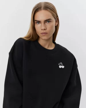 ELI SWEATSHIRT IN Washed black