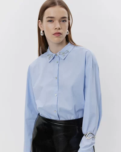 ELLIDA SHIRT in ice blue - XS