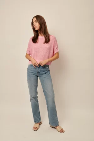 Emersyn Knit Top in taffy - Image 4