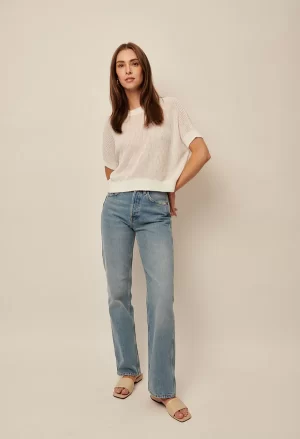 Emersyn Knit Top in chalk - Image 5