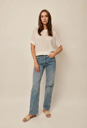 Emersyn Knit Top in chalk - Image 3