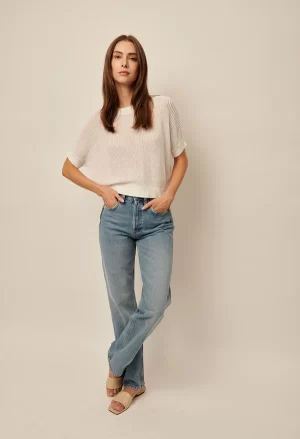 Emersyn Knit Top in chalk - Image 2