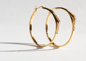 Golden Hour Hoops in Gold - Image 3