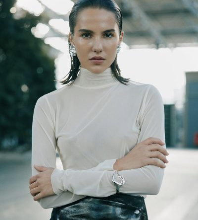 MARGOT MESH TOP in Off white