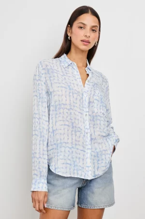 Josephine shirt in Diffused Plaid - coming soon - Image 3