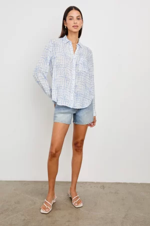 Josephine shirt in Diffused Plaid - coming soon - Image 4