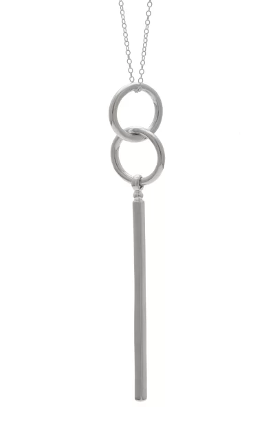 Jax Necklace in Rhodium