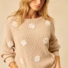 Hendrix Knit sweater in sandstone