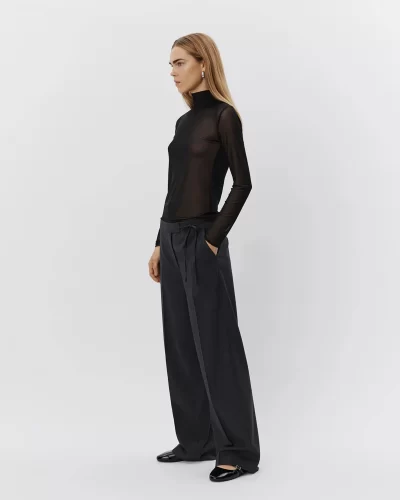 MARGOT MESH TOP in Black - Image 6