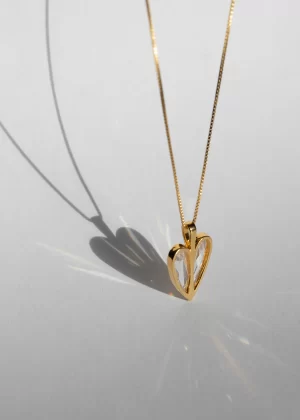 Monroe Necklace in Clear Gold - coming soon - Image 2