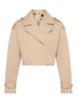 Kento Cropped Trench Coat - Image 2