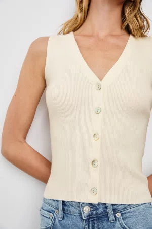 Rosa vest in ivory - coming soon - Image 3