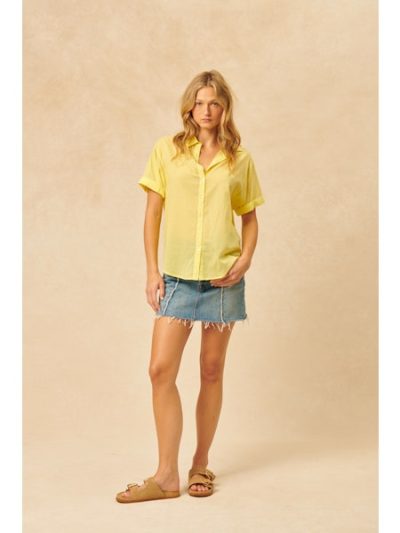 Shay Shirt IN LEMON DROP - sz large - Image 2