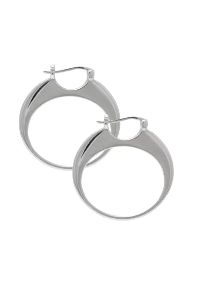Solange Earrings in Rhodium - Image 2