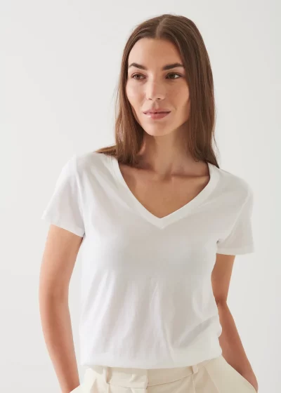 Ivy V-neck in White