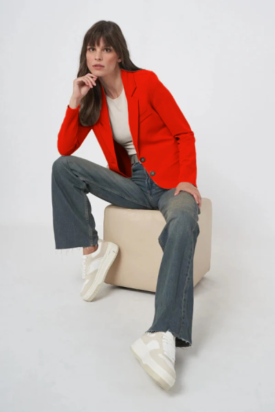 Katie Sweatshirt Blazer in chili pepper - 8