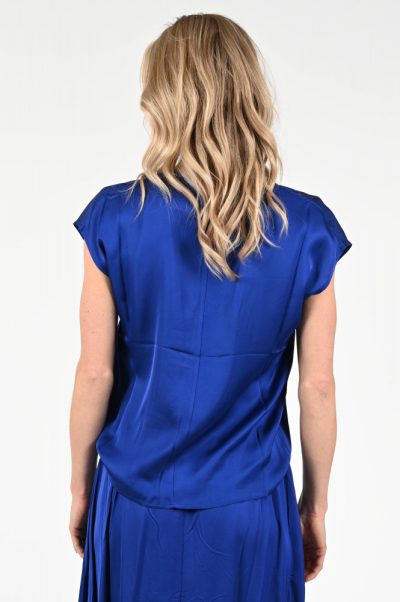 Olivia Blouse in royal blue - Image 4