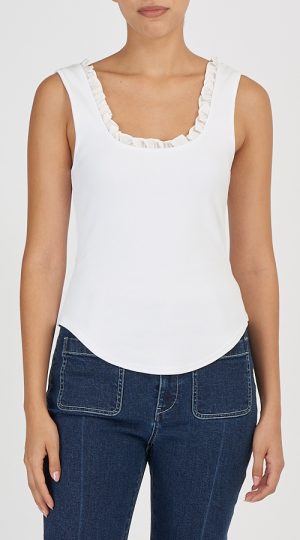 joselle top in white - coming soon