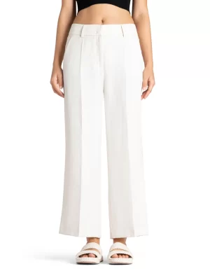 California Wide-Leg Pants in greige