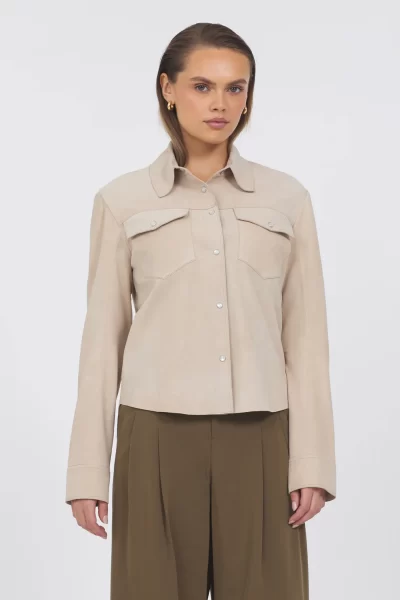 Rowan Washed Suede Jacket