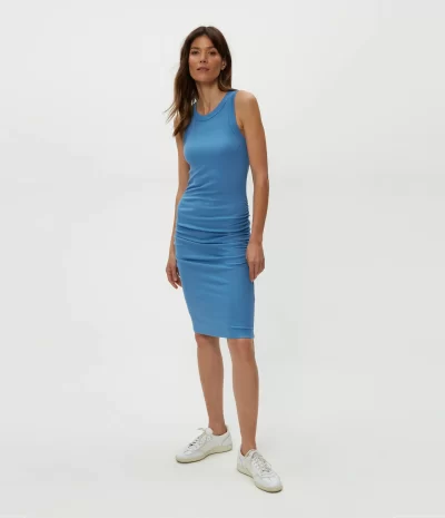 Demi Ribbed Dress in ocean - SZ XS - Image 3