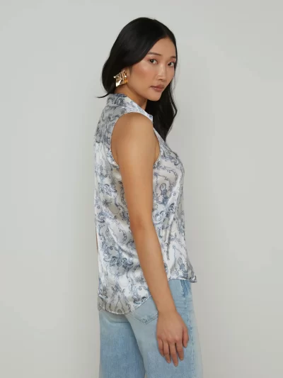 Emmy Sleeveless Silk Blouse - Image 5