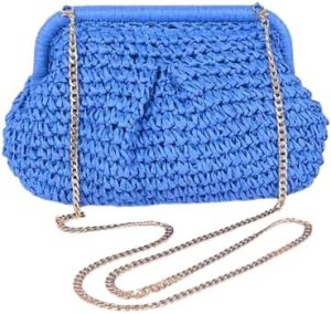 Aaries Woven Purse in blue - Image 3