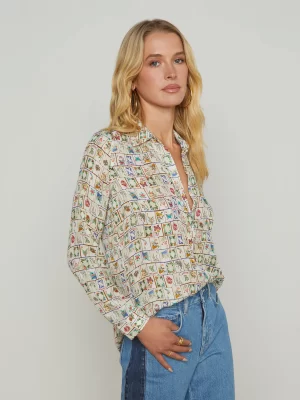 Nina Blouse in vintage white - Image 5