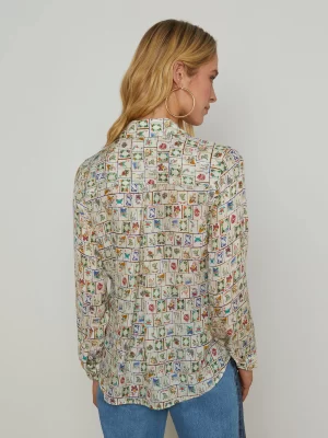 Nina Blouse in vintage white - Image 4