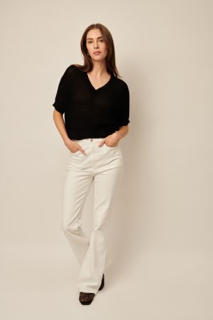 Piper Knit Top in black - Image 2
