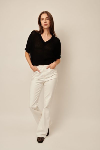 Piper Knit Top in black - Image 2