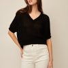 Piper Knit Top in black