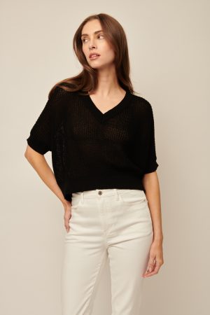 Piper Knit Top in black